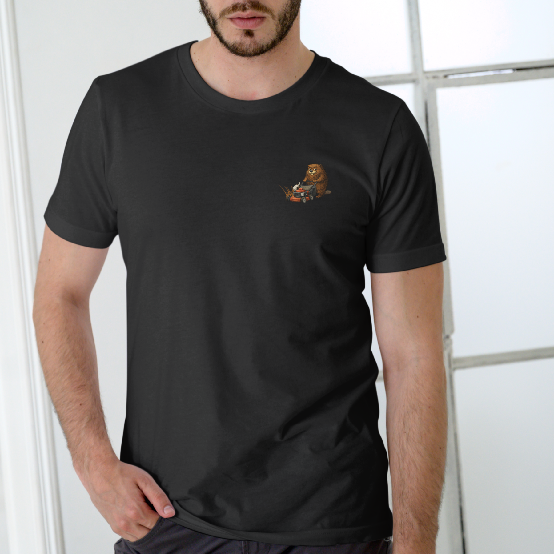 HARRY BEAVER LANDSCAPING AND LAWNCARE Funny T Shirt, Unisex Cotton