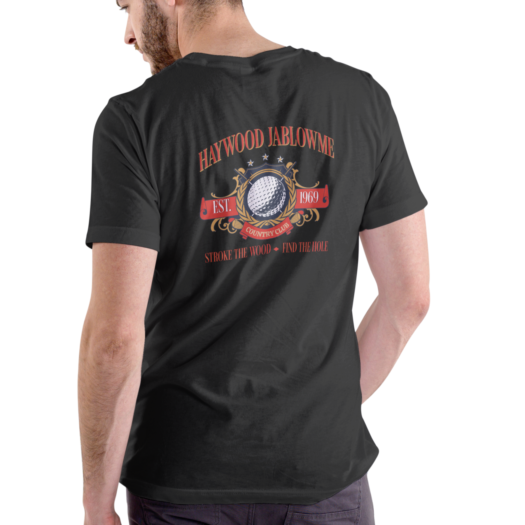 HAYWOOD JABLOWME COUNTRY CLUB Funny name T Shirt, Unisex Cotton