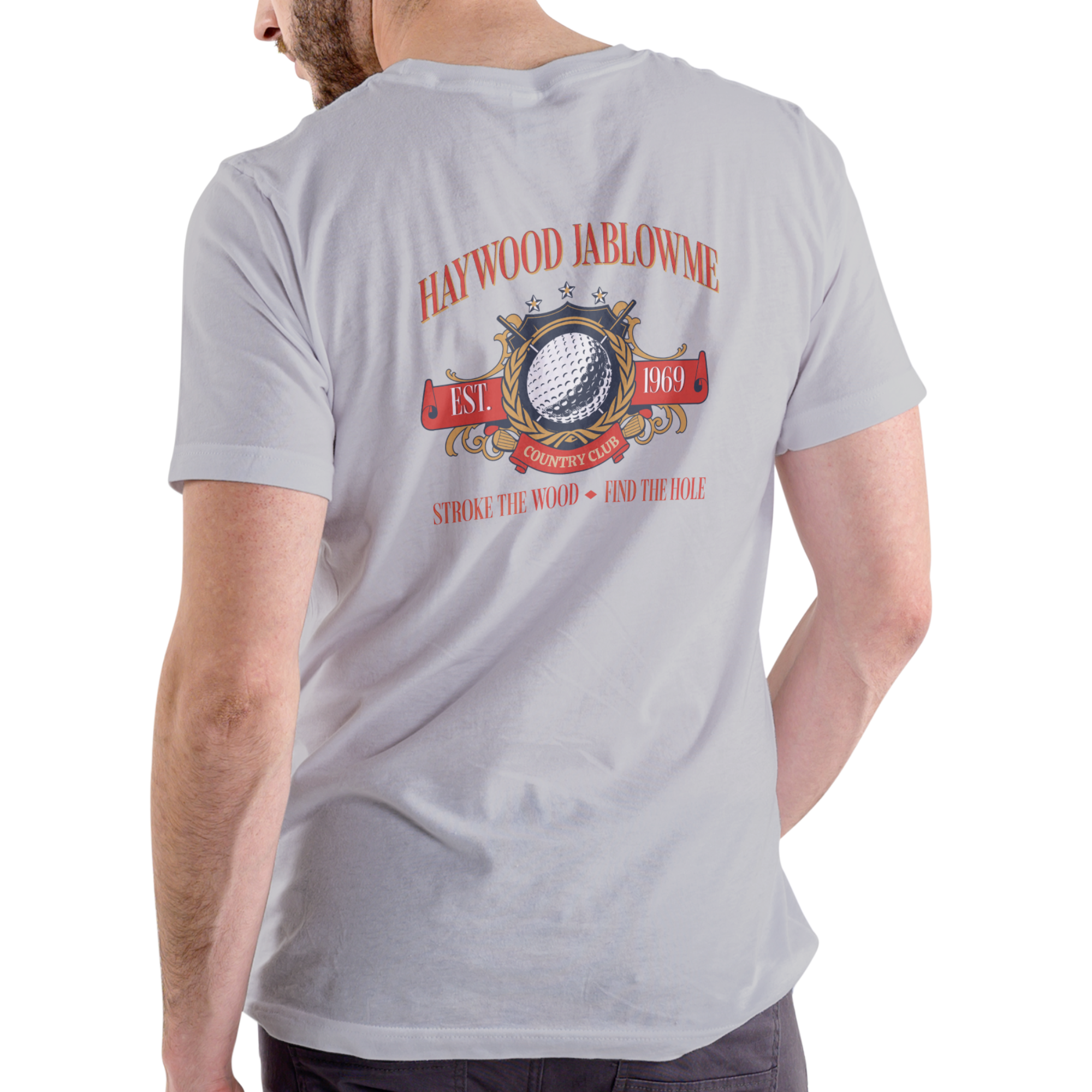 HAYWOOD JABLOWME COUNTRY CLUB Funny name T Shirt, Unisex Cotton