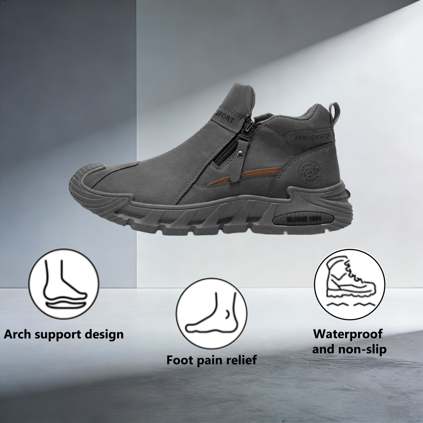 【⏰Limited Time 50% Off - Don't Miss It】Ergonomic Orthopedic Shoes - ✅️ Posture Correction While Walking - Waterproof and Anti-Slip 👞 Selected Australian Leather