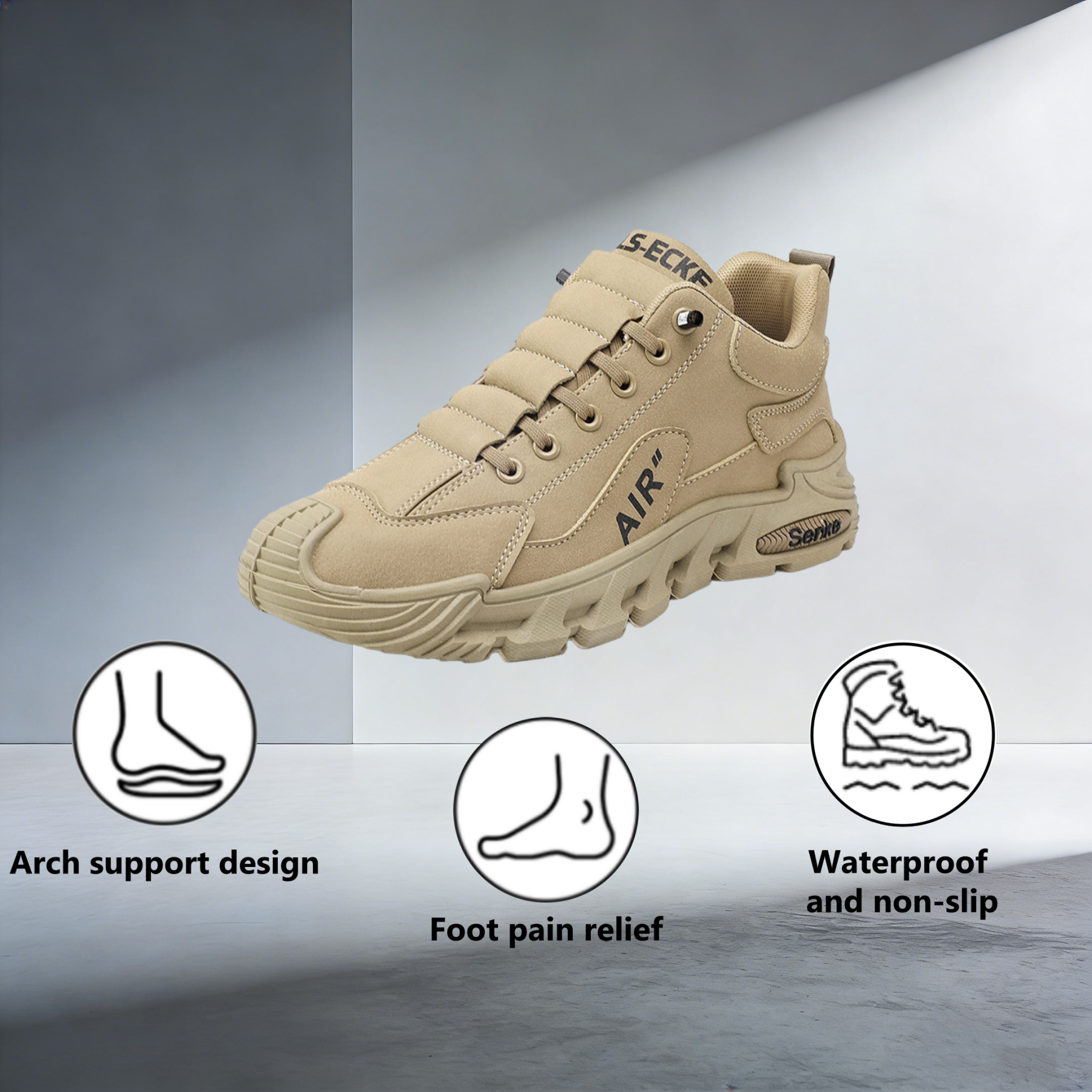 【⏰Limited Time 50% Off - Don't Miss It】Ergonomic Orthopedic Shoes - ✅️ Posture Correction While Walking - Waterproof and Anti-Slip 👞 Selected Australian Leather