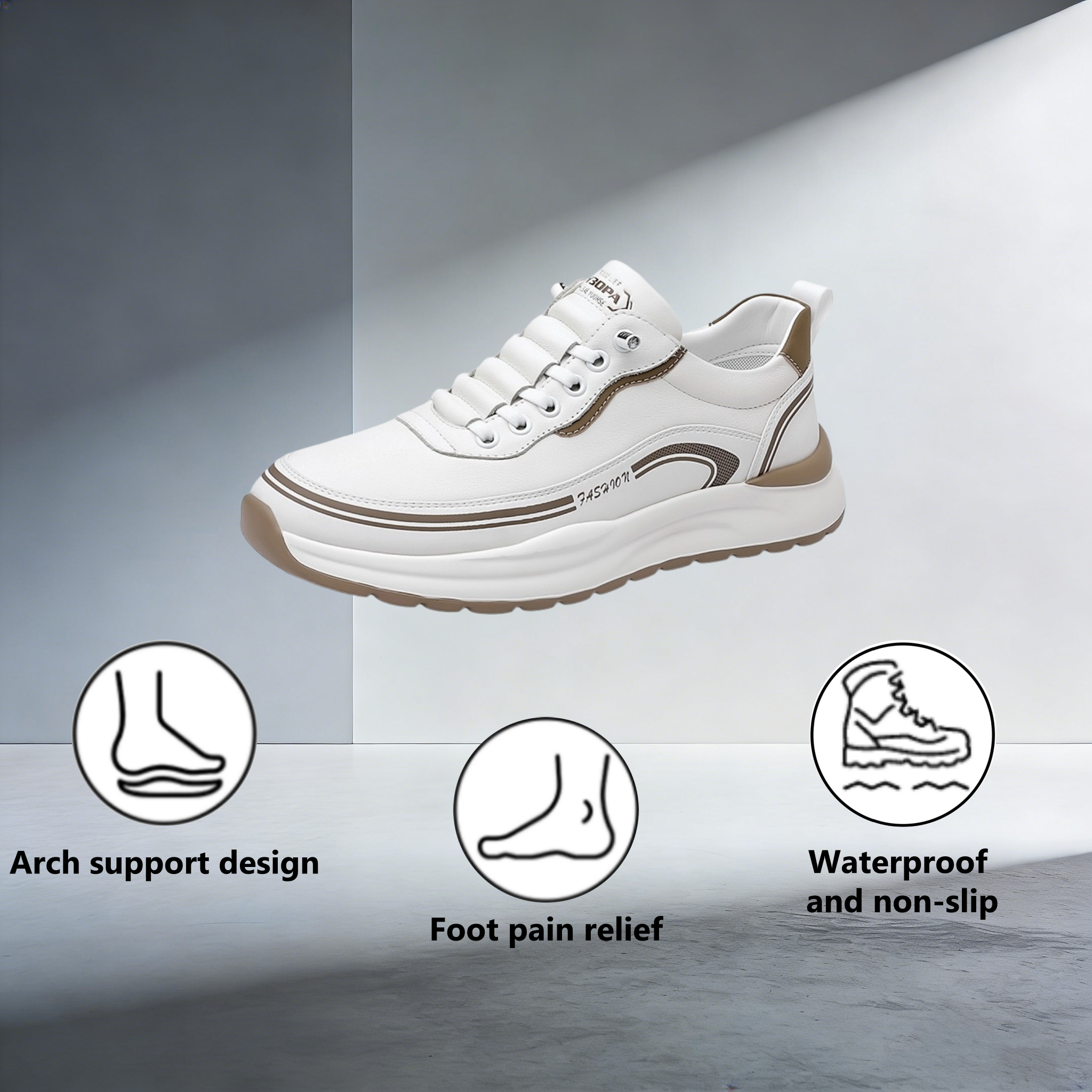 【⏰Limited Time 50% Off - Don't Miss It】Ergonomic Orthopedic Shoes - ✅️ Posture Correction While Walking - Waterproof and Anti-Slip 👞 Selected Australian Leather