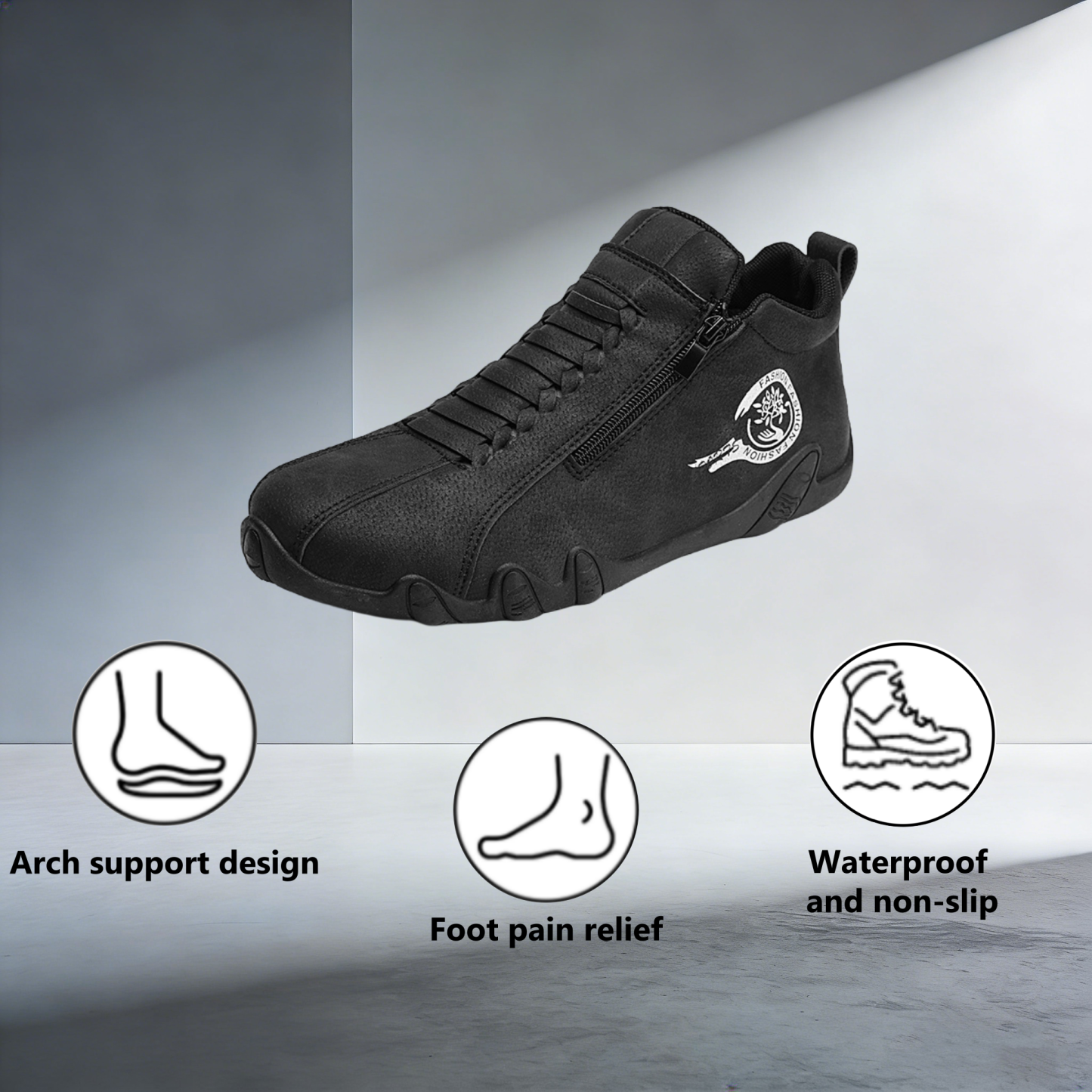 【⏰Limited Time 50% Off - Don't Miss It】Ergonomic Orthopedic Shoes - ✅️ Posture Correction While Walking - Waterproof and Anti-Slip 👞 Selected Australian Leather
