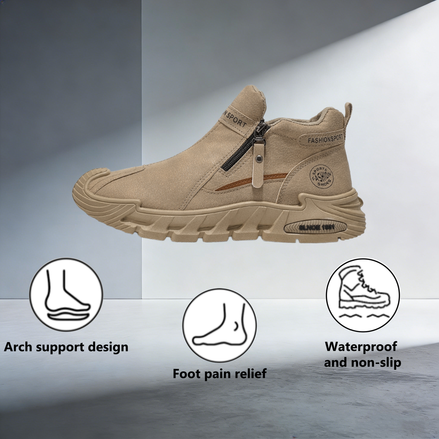 【⏰Limited Time 50% Off - Don't Miss It】Ergonomic Orthopedic Shoes - ✅️ Posture Correction While Walking - Waterproof and Anti-Slip 👞 Selected Australian Leather