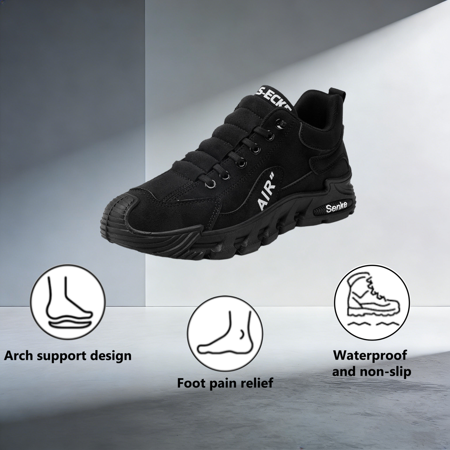 【⏰Limited Time 50% Off - Don't Miss It】Ergonomic Orthopedic Shoes - ✅️ Posture Correction While Walking - Waterproof and Anti-Slip 👞 Selected Australian Leather
