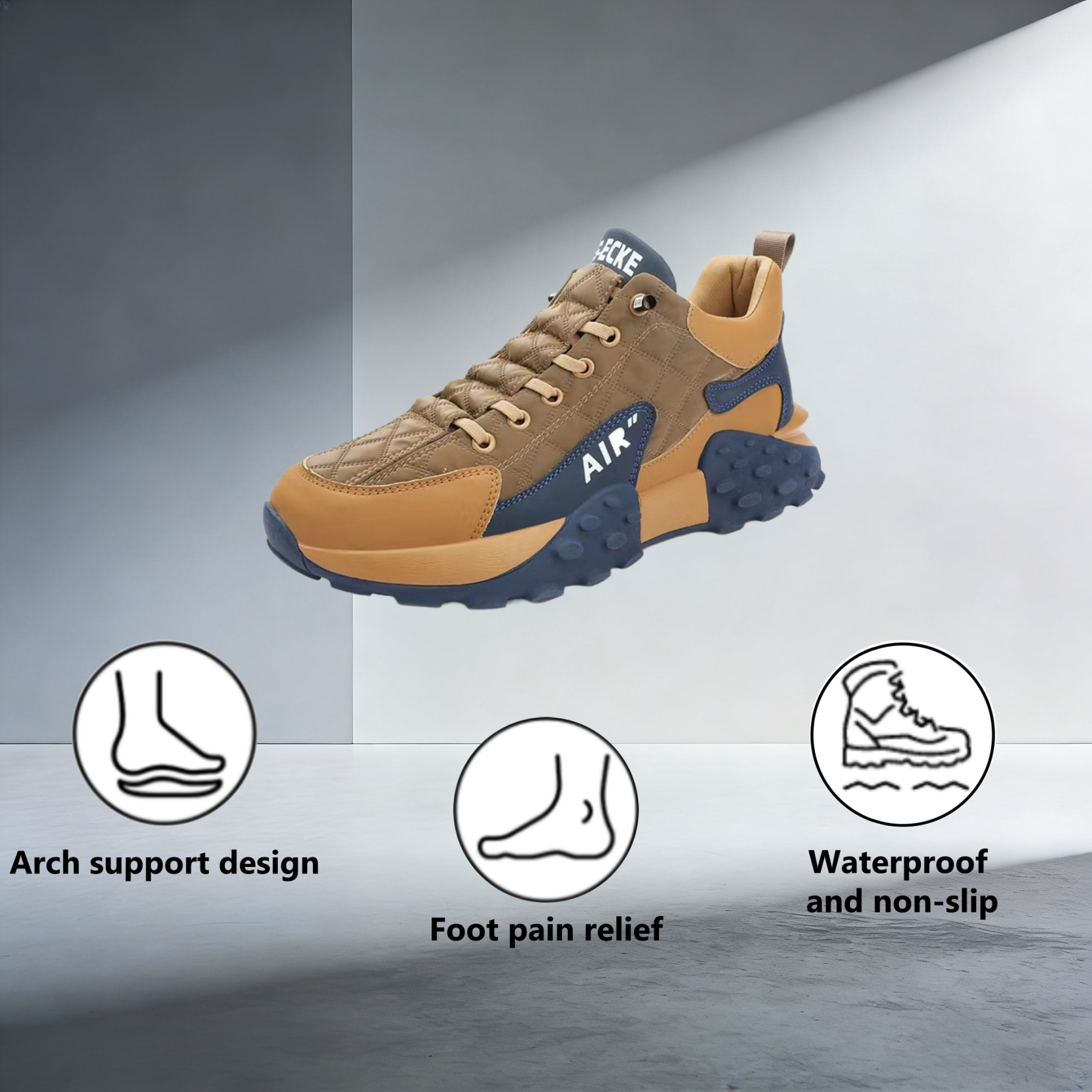 【⏰Limited Time 50% Off - Don't Miss It】Ergonomic Orthopedic Shoes - ✅️ Posture Correction While Walking - Waterproof and Anti-Slip 👞 Selected Australian Leather