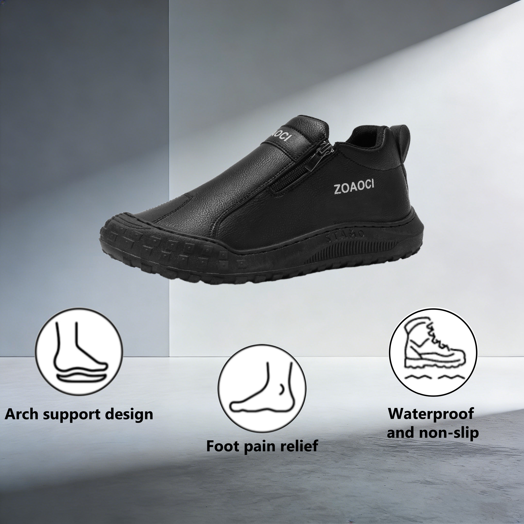 【⏰Limited Time 50% Off - Don't Miss It】Ergonomic Orthopedic Shoes - ✅️ Posture Correction While Walking - Waterproof and Anti-Slip 👞 Selected Australian Leather