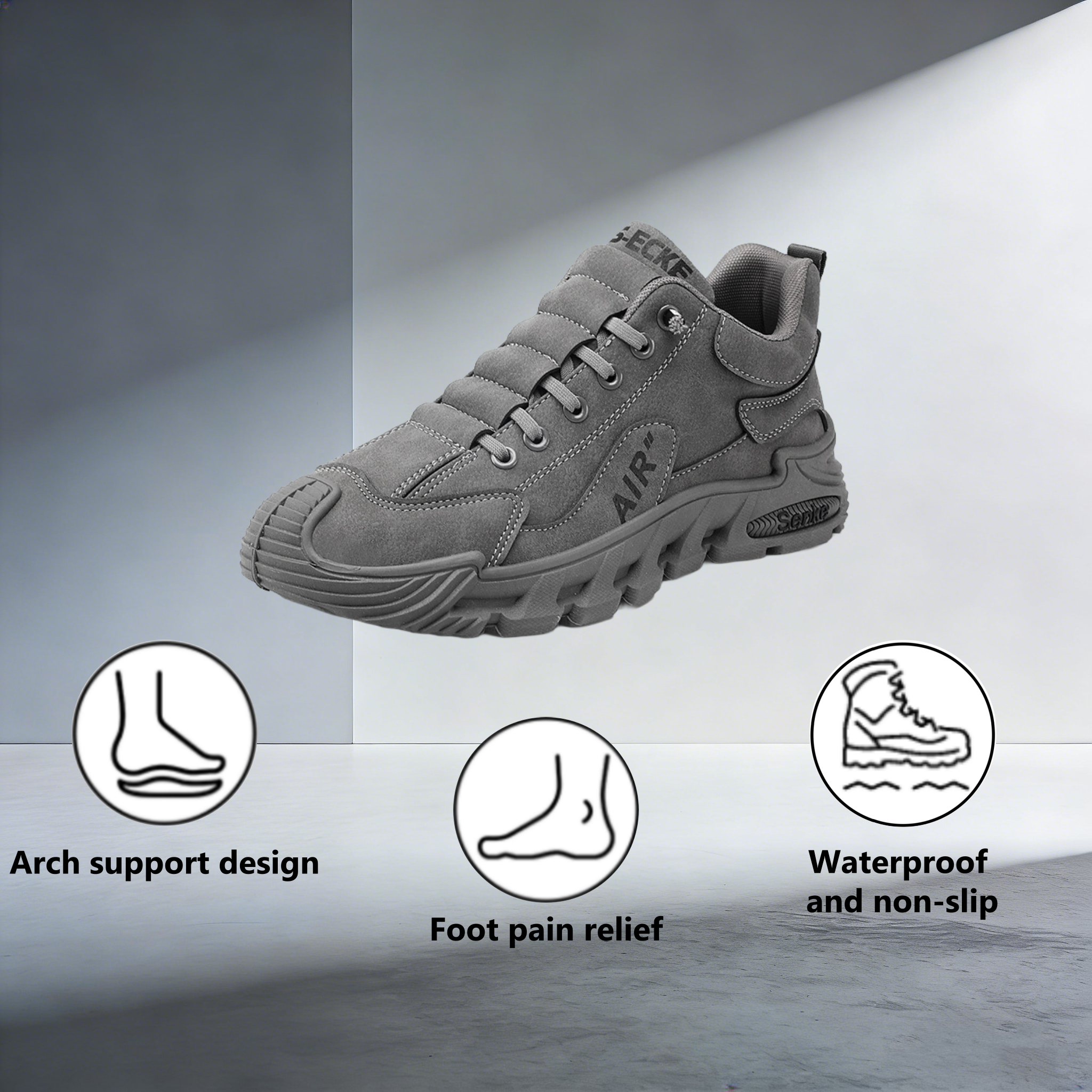 【⏰Limited Time 50% Off - Don't Miss It】Ergonomic Orthopedic Shoes - ✅️ Posture Correction While Walking - Waterproof and Anti-Slip 👞 Selected Australian Leather