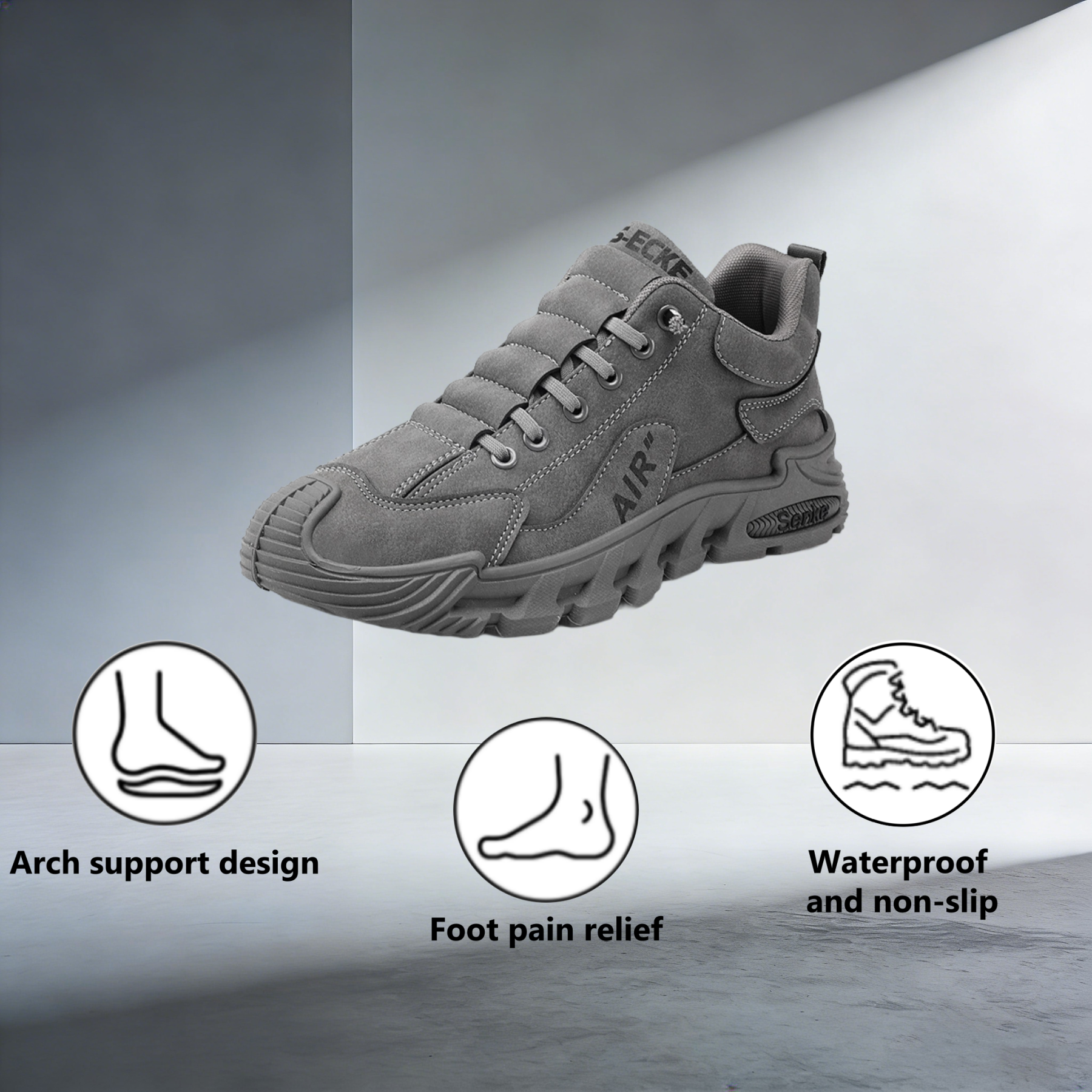 【⏰Limited Time 50% Off - Don't Miss It】Ergonomic Orthopedic Shoes - ✅️ Posture Correction While Walking - Waterproof and Anti-Slip 👞 Selected Australian Leather