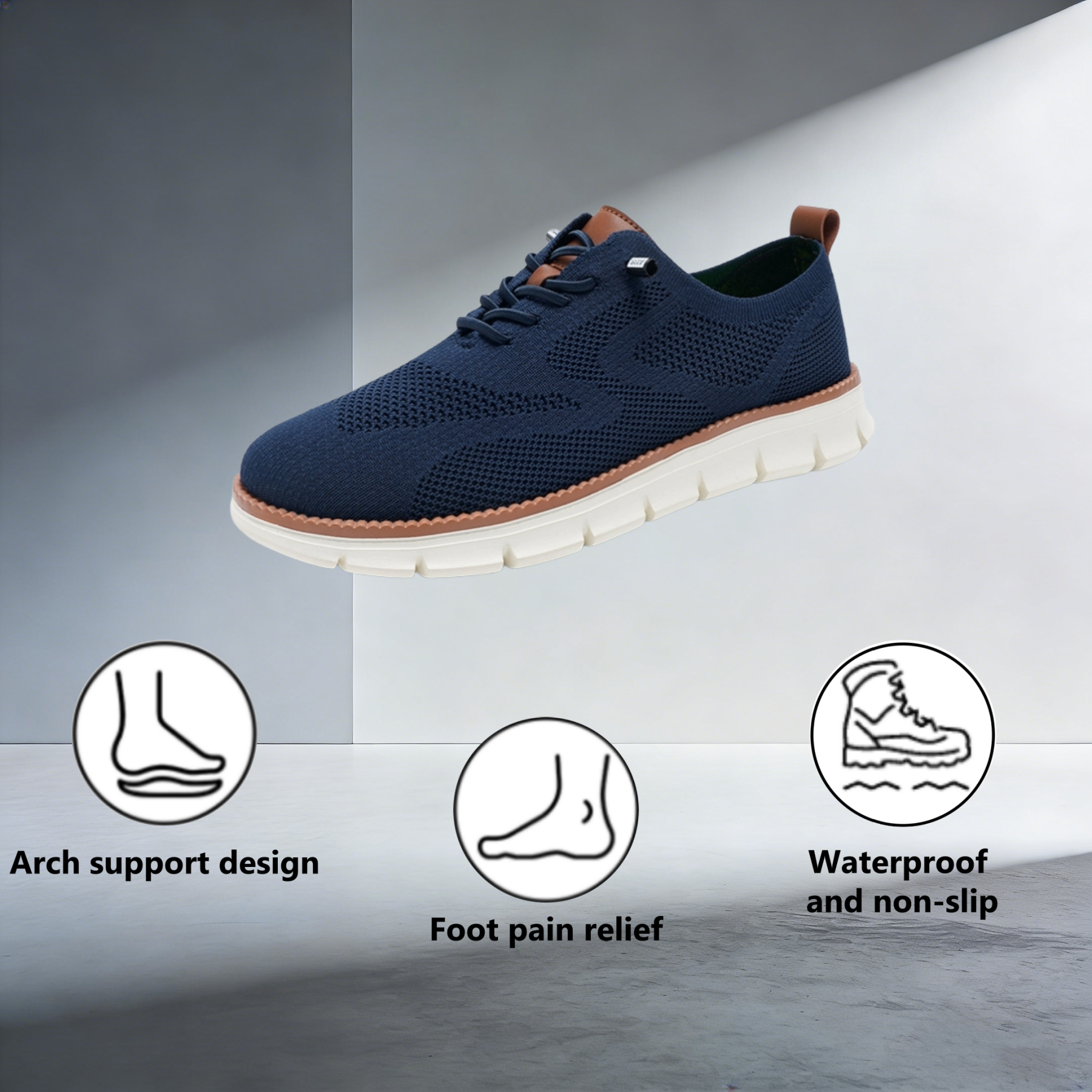 【⏰Limited-Time 50% Off - Don't Miss Out】Brand New Ergonomic Orthotic Shoes - ✅️Corrects Posture While Walking - Upgraded Waterproof and Slip-Resistant 👞