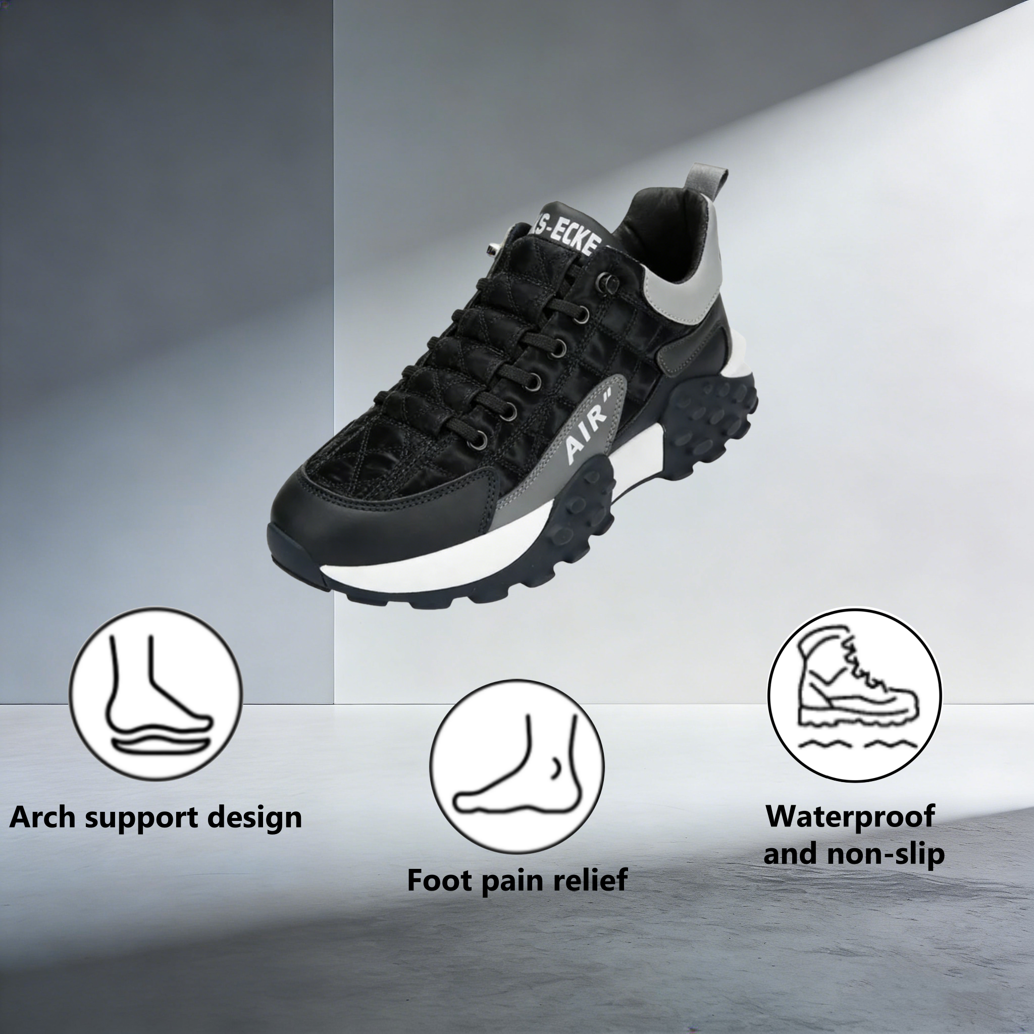 【⏰Limited Time 50% Off - Don't Miss It】Ergonomic Orthopedic Shoes - ✅️ Posture Correction While Walking - Waterproof and Anti-Slip 👞 Selected Australian Leather