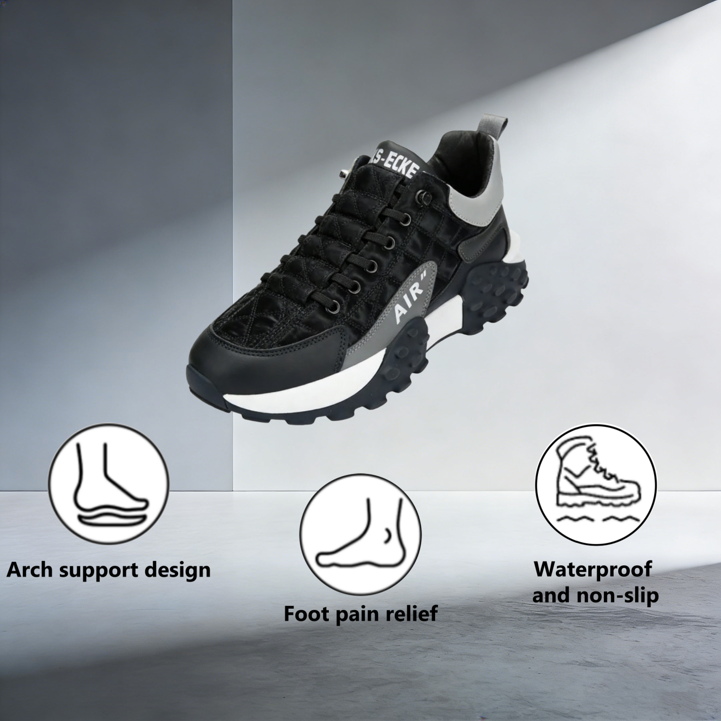 【⏰Limited Time 50% Off - Don't Miss It】Ergonomic Orthopedic Shoes - ✅️ Posture Correction While Walking - Waterproof and Anti-Slip 👞 Selected Australian Leather