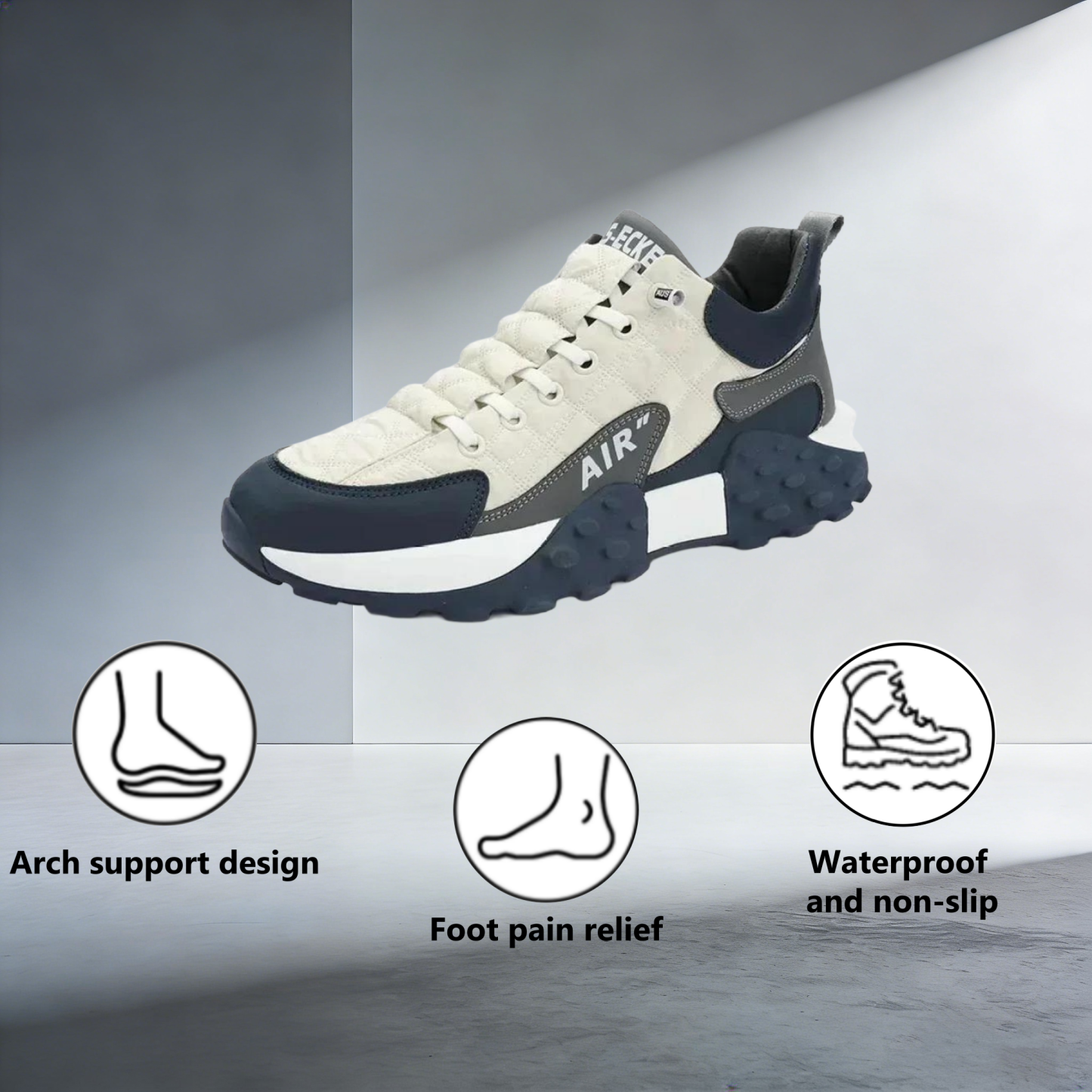 【⏰Limited Time 50% Off - Don't Miss It】Ergonomic Orthopedic Shoes - ✅️ Posture Correction While Walking - Waterproof and Anti-Slip 👞 Selected Australian Leather