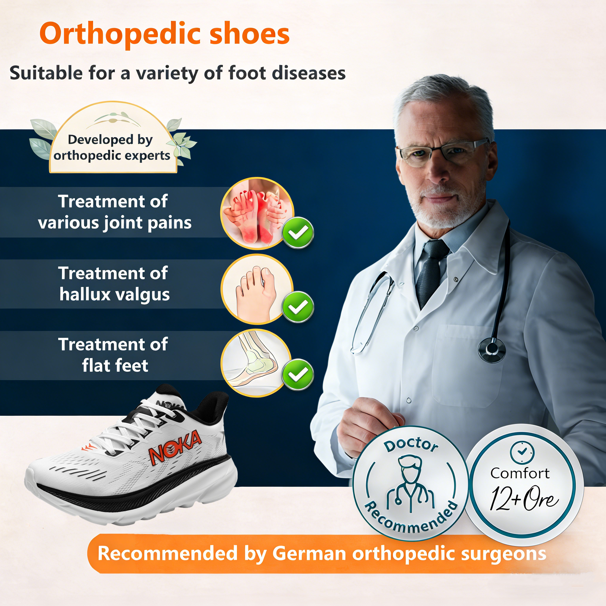 【⏰Limited-Time 50% Off - Don't Miss Out】Brand New Ergonomic Orthotic Shoes - ✅️Corrects Posture While Walking - Upgraded Waterproof and Slip-Resistant 👞