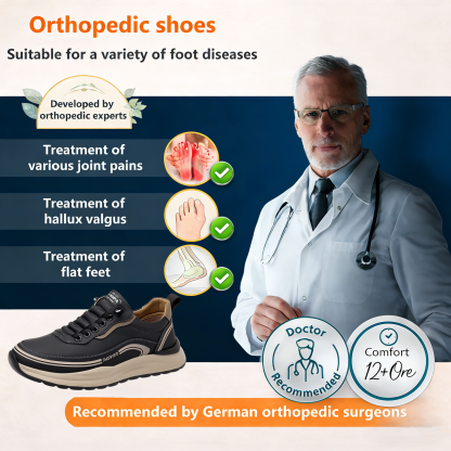 【⏰Limited Time 50% Off - Don't Miss It】Ergonomic Orthopedic Shoes - ✅️ Posture Correction While Walking - Waterproof and Anti-Slip 👞 Selected Australian Leather