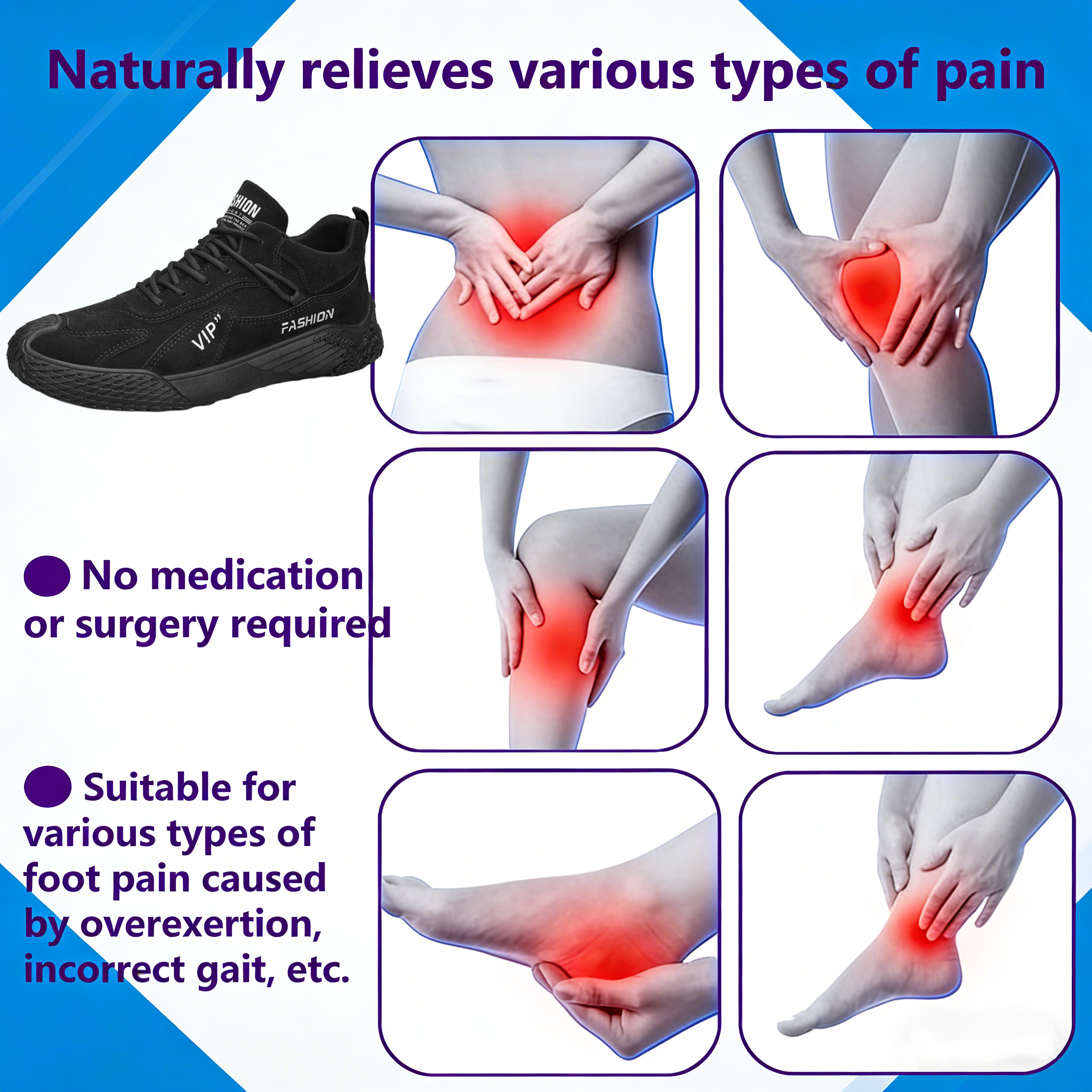 【⏰Limited Time 50% Off - Don't Miss It】Ergonomic Orthopedic Shoes - ✅️ Posture Correction While Walking - Waterproof and Anti-Slip 👞 Selected Australian Leather