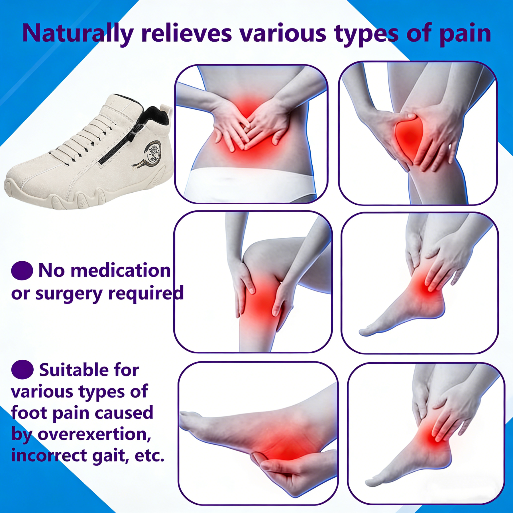 【⏰Limited Time 50% Off - Don't Miss It】Ergonomic Orthopedic Shoes - ✅️ Posture Correction While Walking - Waterproof and Anti-Slip 👞 Selected Australian Leather