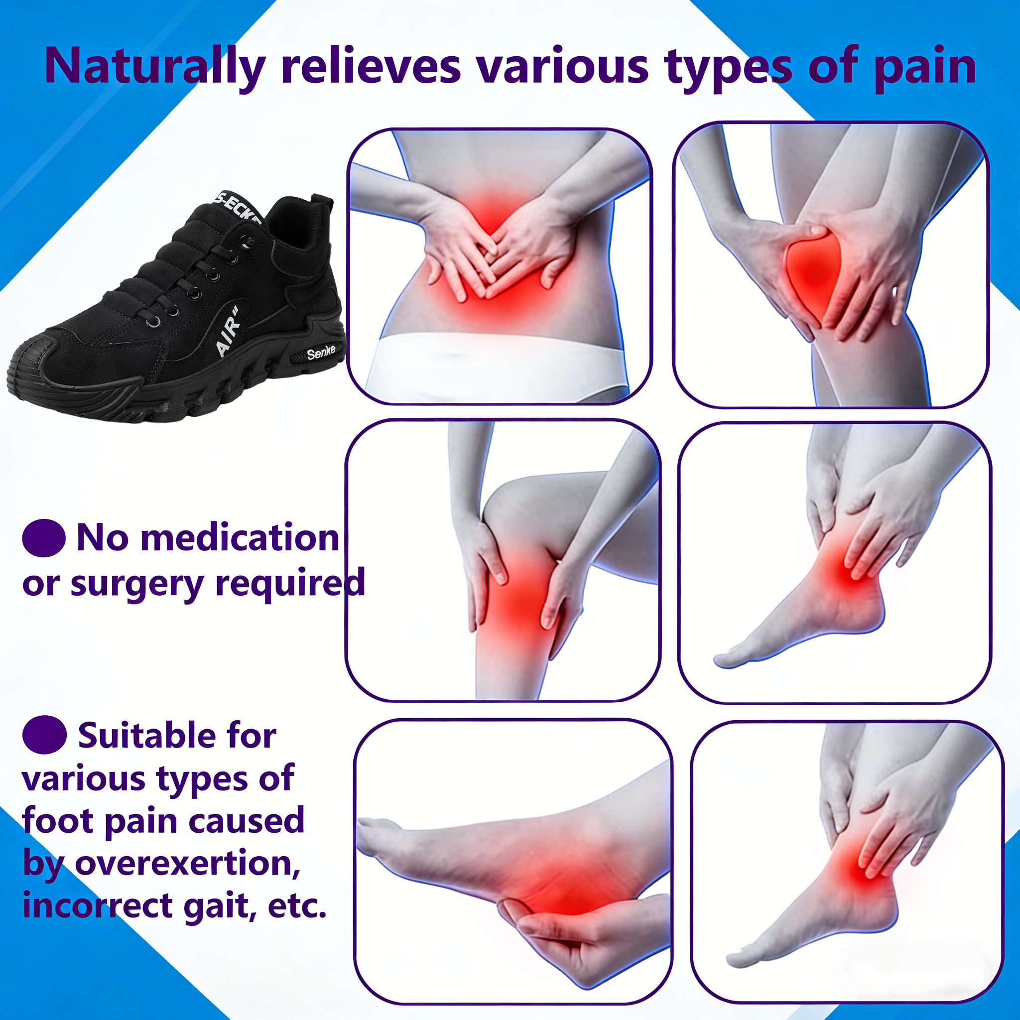 【⏰Limited Time 50% Off - Don't Miss It】Ergonomic Orthopedic Shoes - ✅️ Posture Correction While Walking - Waterproof and Anti-Slip 👞 Selected Australian Leather