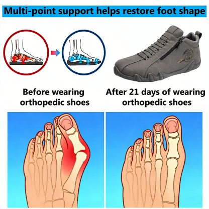 【⏰Limited Time 50% Off - Don't Miss It】Ergonomic Orthopedic Shoes - ✅️ Posture Correction While Walking - Waterproof and Anti-Slip 👞 Selected Australian Leather