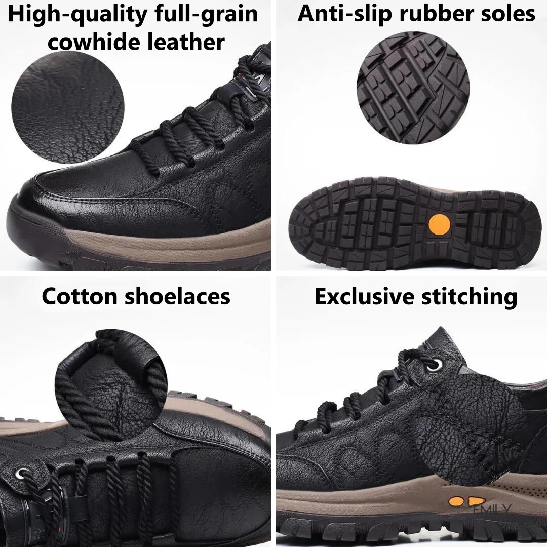 【⏰Limited time offer: 70% off – Don't miss it!】Ergonomic orthopedic shoes – ✅️Corrects posture while walking and relieves foot pain – Newly improved waterproof and anti-slip 👞Selected Australian leather