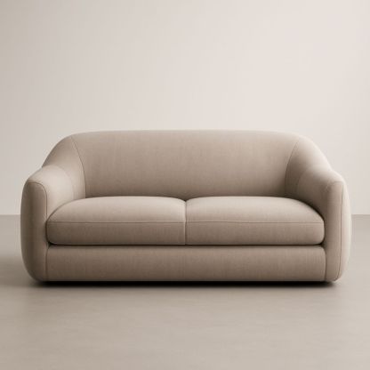 Divano a Due Posti in Tessuto Beige-Dwellanero