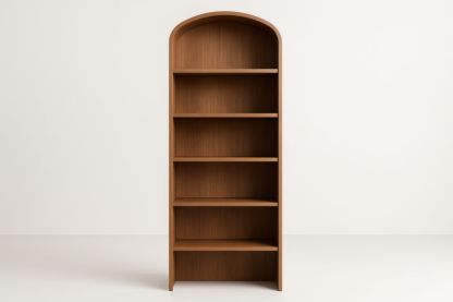 Libreria in Legno Impiallacciato Marrone H185xL70xP30 cm-Dwellanora