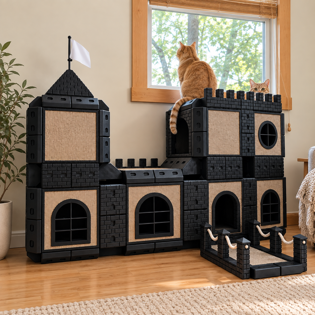 PawHaven modular cat castle