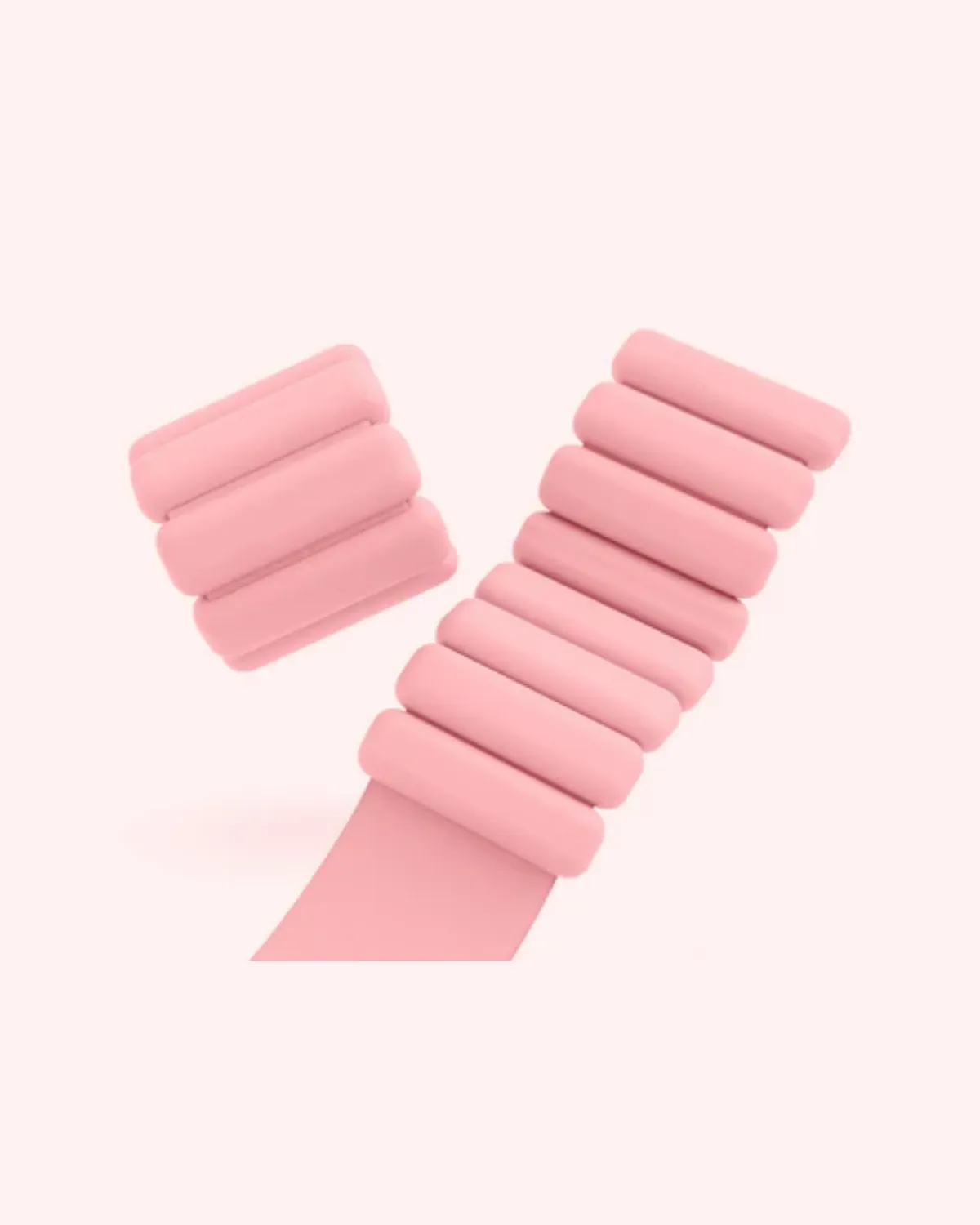 Sculpted Silicone Weighted Bangles | 1lb Each for Wrists & Ankles, with Travel Case