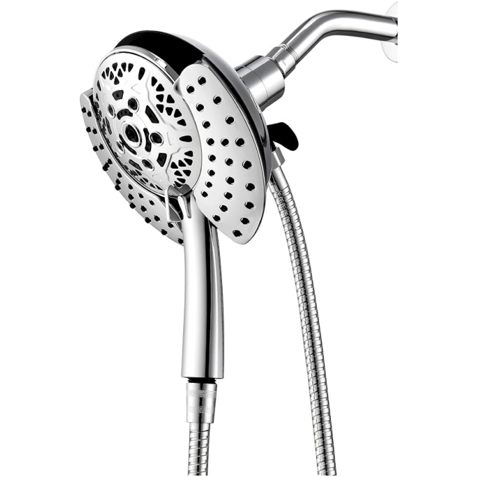 2-in-1 Rainfall Shower System : Dual Shower Heads with High Pressure