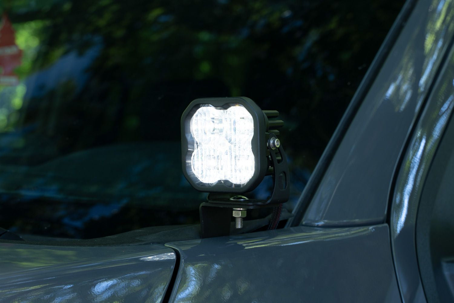 White sports LED spotlight