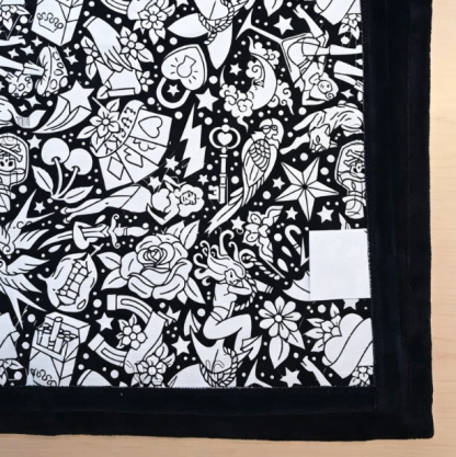Creative Colorable Cotton Canvas Blanket