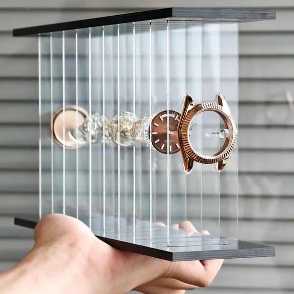3D Deconstructed Mechanical Watch Art | Handcrafted Display in Acrylic Case