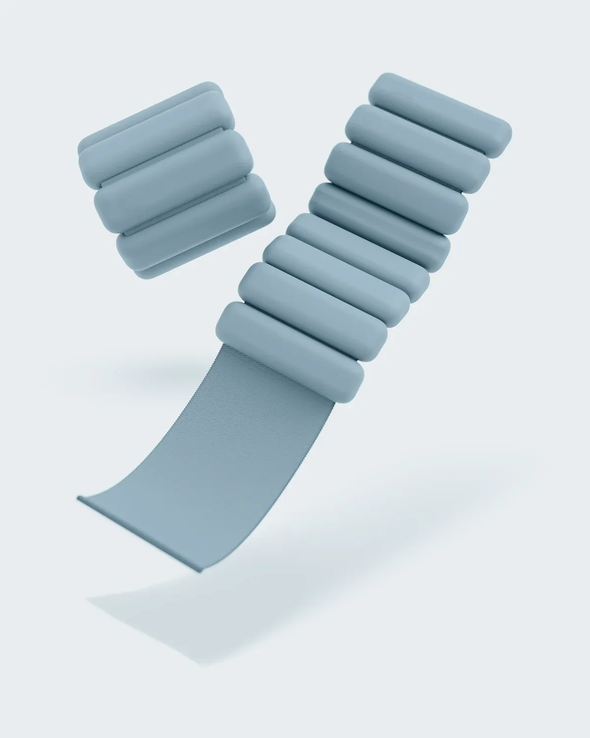 Sculpted Silicone Weighted Bangles | 1lb Each for Wrists & Ankles, with Travel Case