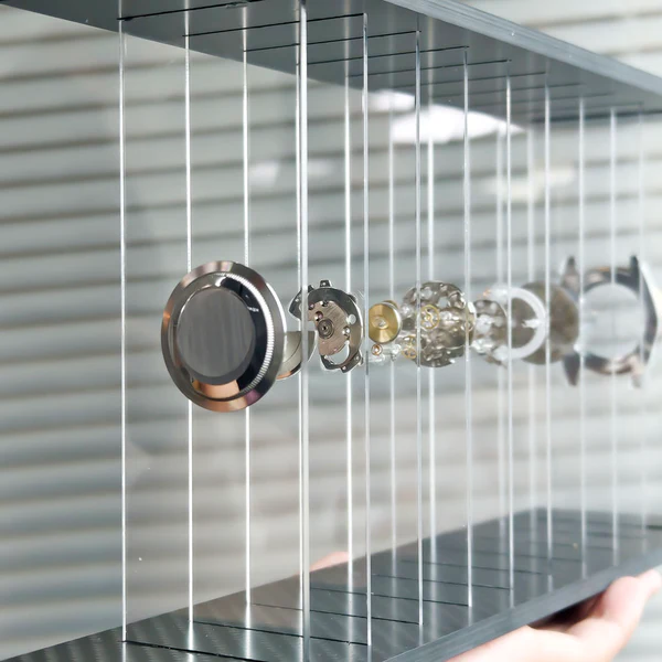 3D Deconstructed Mechanical Watch Art | Handcrafted Display in Acrylic Case