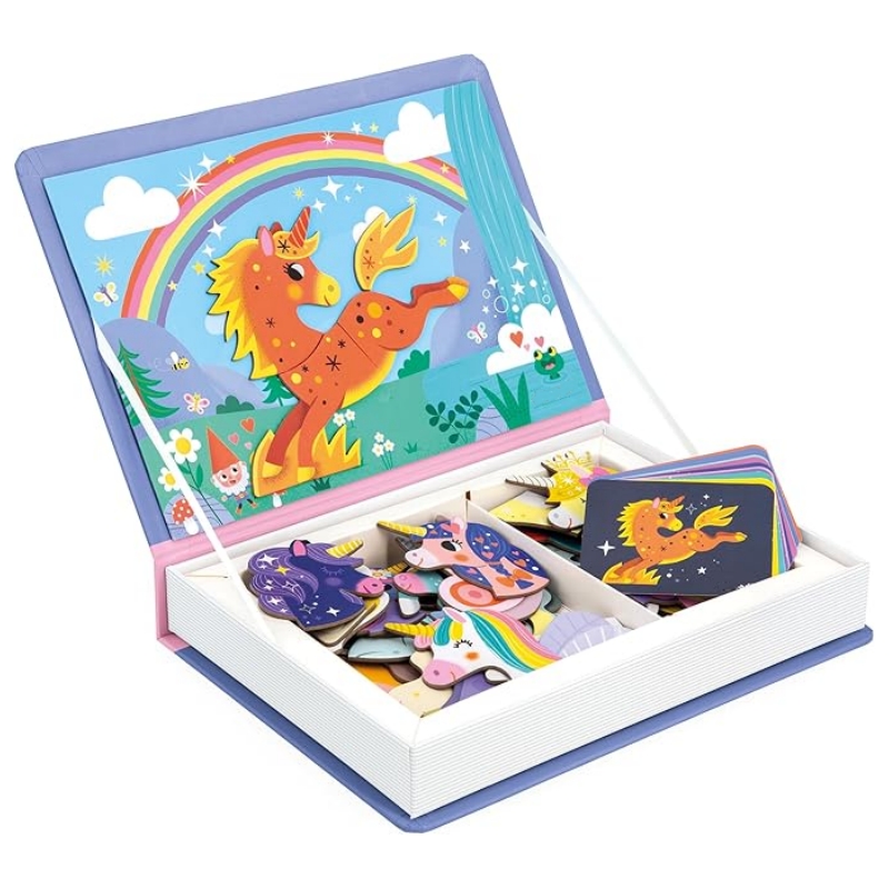 Mix & Match Dinosaur Magnetic Puzzle Book | Portable Learning Game for Kids 3+