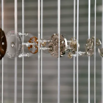 3D Deconstructed Mechanical Watch Art | Handcrafted Display in Acrylic Case