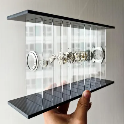 3D Deconstructed Mechanical Watch Art | Handcrafted Display in Acrylic Case