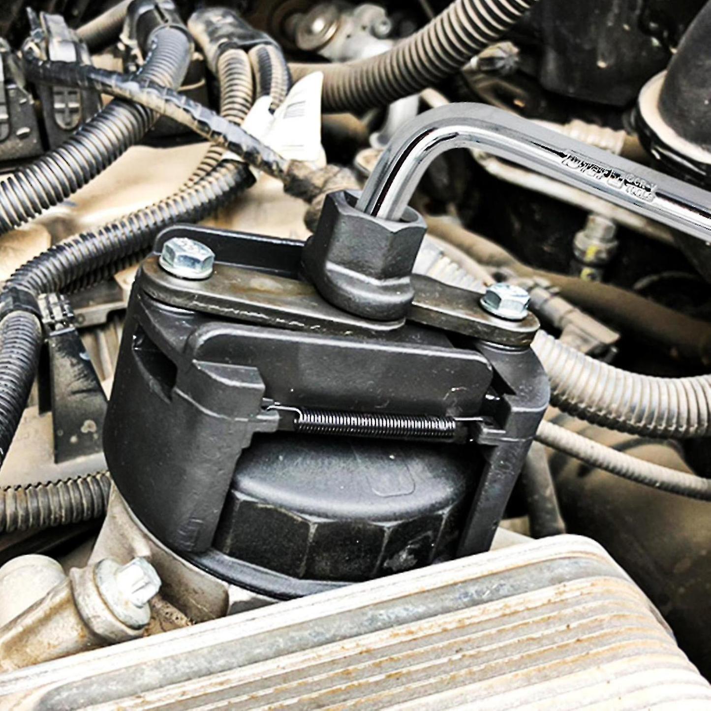 Adjustable Oil Filter Wrench Tool Durable Cap Wrench with Non-Slip Pliers