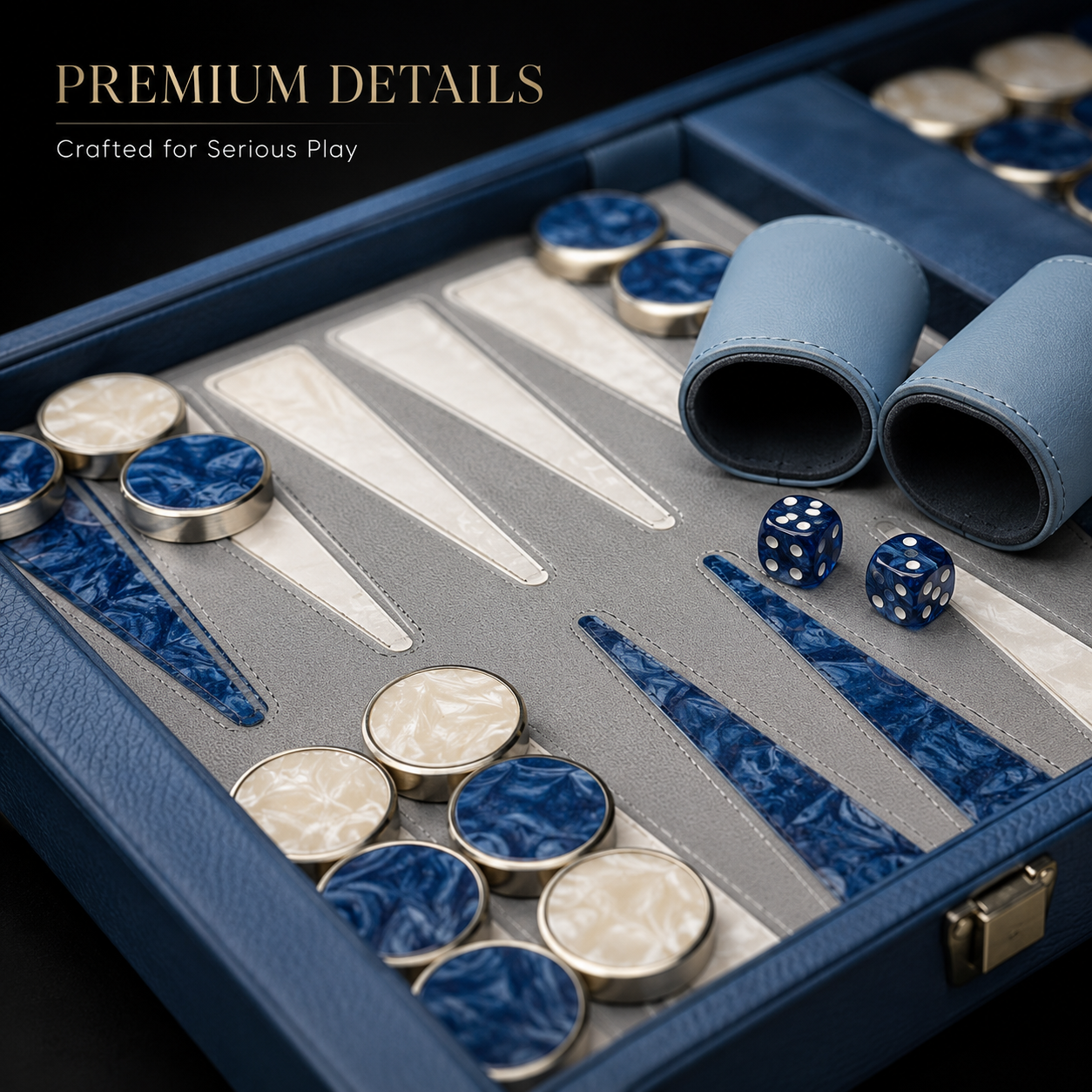 Premium Modern Tournament Backgammon Set