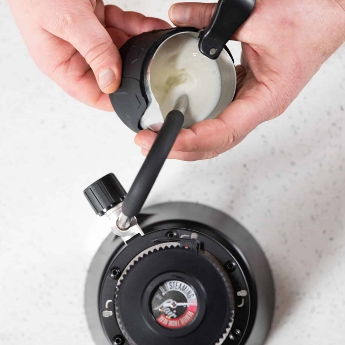 The Electric Milk Steamer – Pro Microfoam, Cool-Touch Wand, 5-Minute Heat-Up