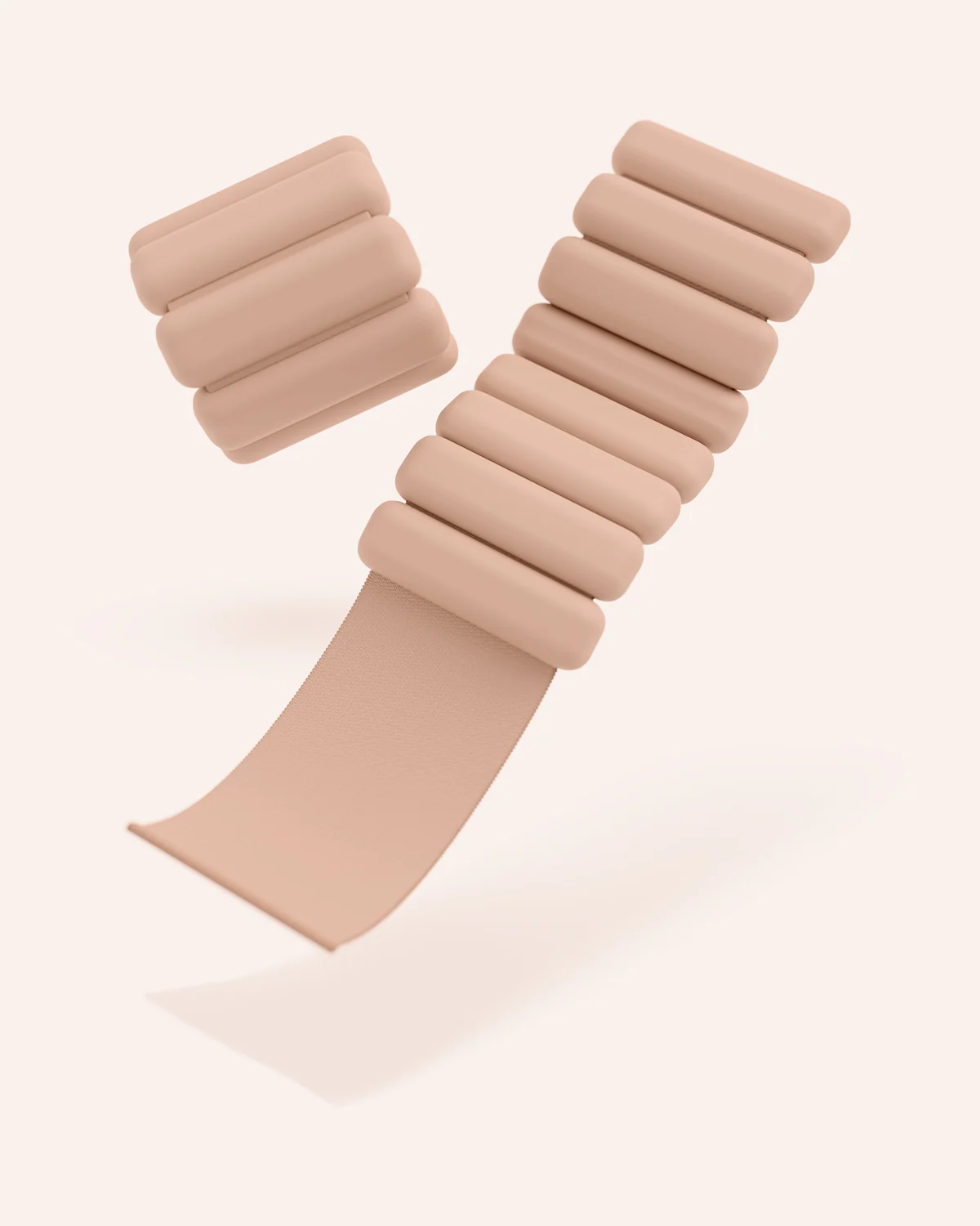 Sculpted Silicone Weighted Bangles | 1lb Each for Wrists & Ankles, with Travel Case