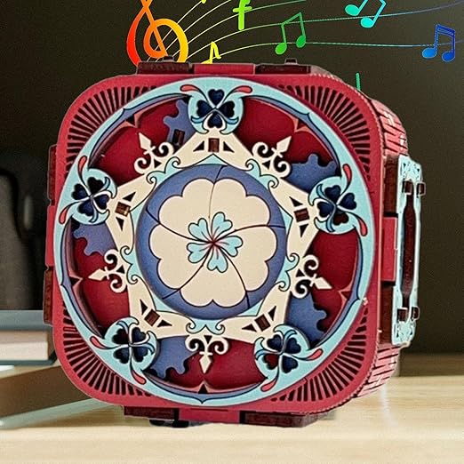 Wooden 3D Puzzle Music Box Kit
