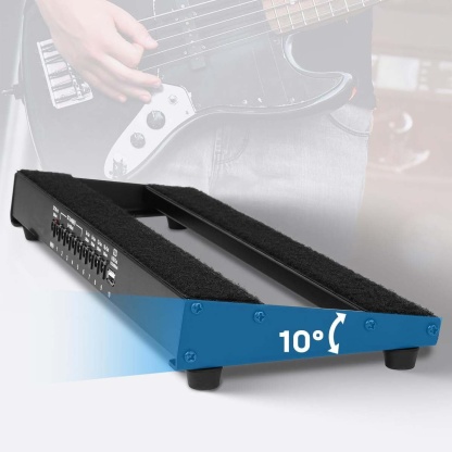 Guitar Pedal Board with Built-in Power Supply Lightweight Aluminum Alloy