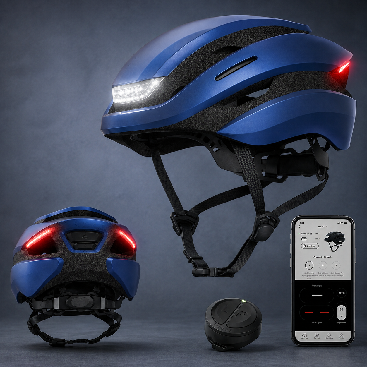 Smart LED Bicycle Helmet with Turn Signals