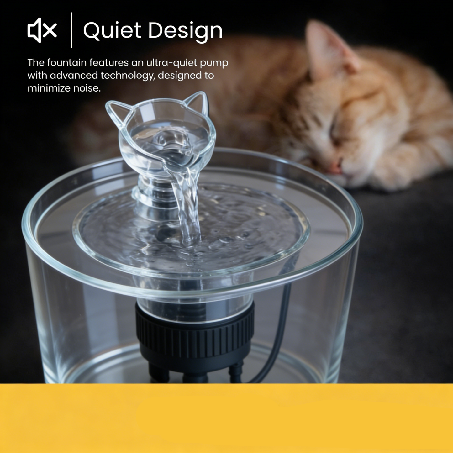 Cat and Dog Water Dispenser – Provides Clean Flowing Water, Built-in Filter