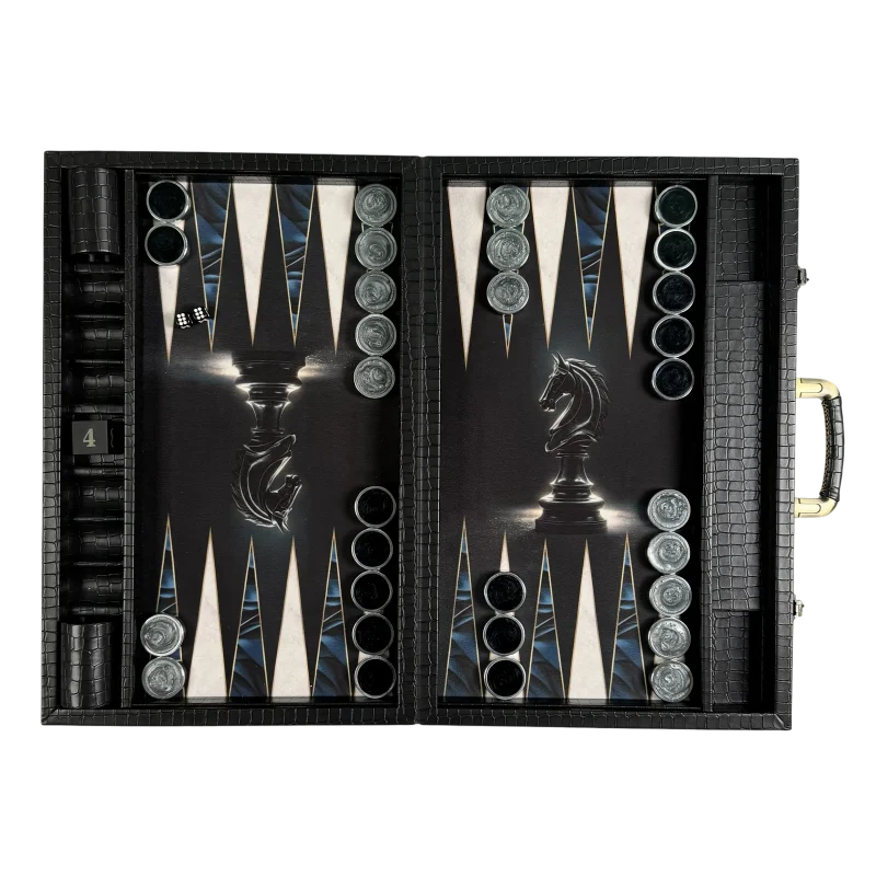 Premium Modern Tournament Backgammon Set