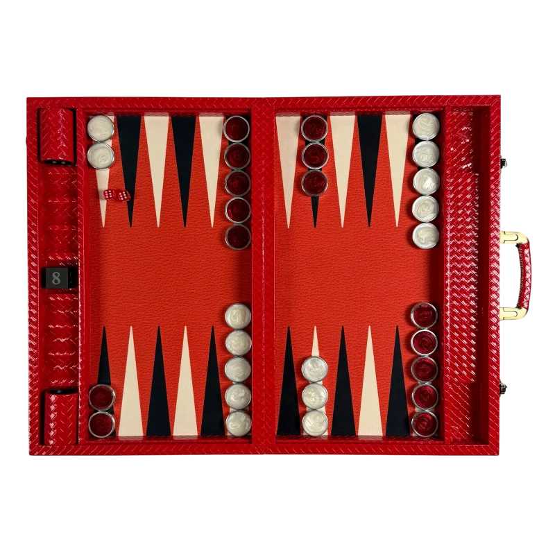 Premium Modern Tournament Backgammon Set