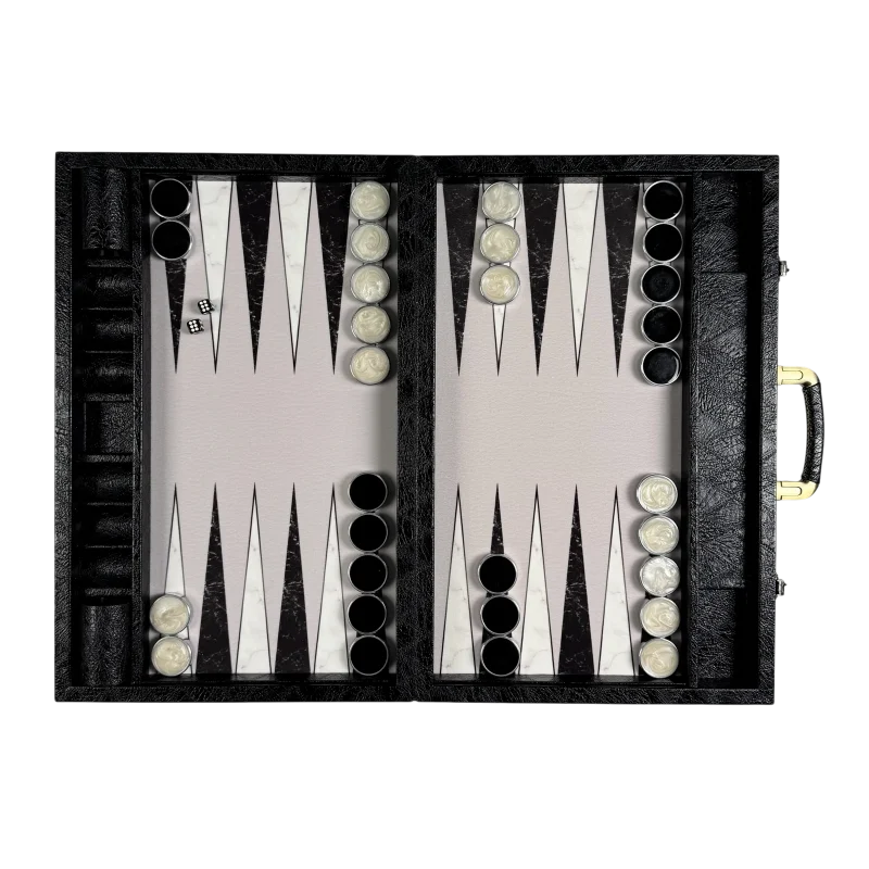Premium Modern Tournament Backgammon Set