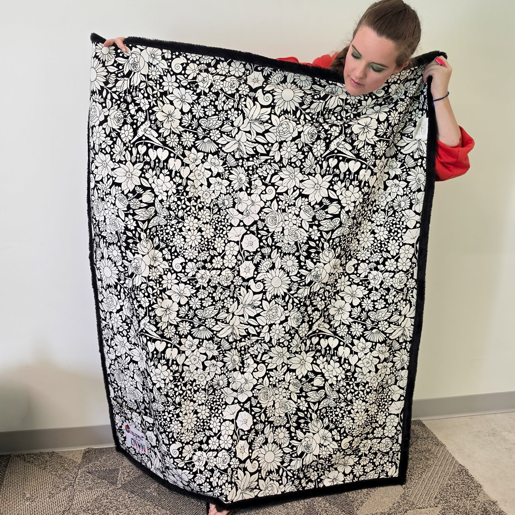 Creative Colorable Cotton Canvas Blanket