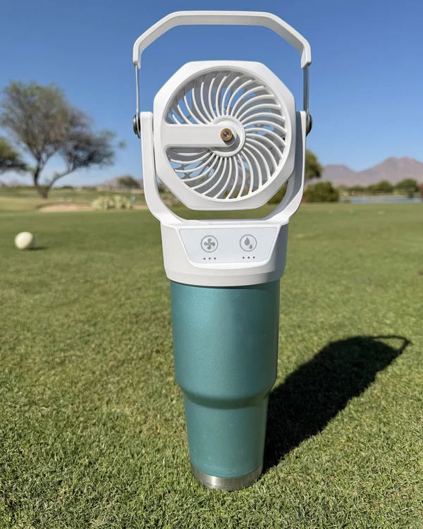 Portable Misting Fan : Fits Cup Holders — 30oz Insulated Bottle